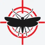 Moth with target overlay representing moth removal and treatment services in Canberra